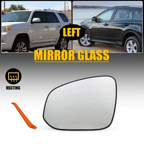 Fit 2013-2017 Toyota 4Runner Left Driver Side Heated Mirror Glass 879610R090