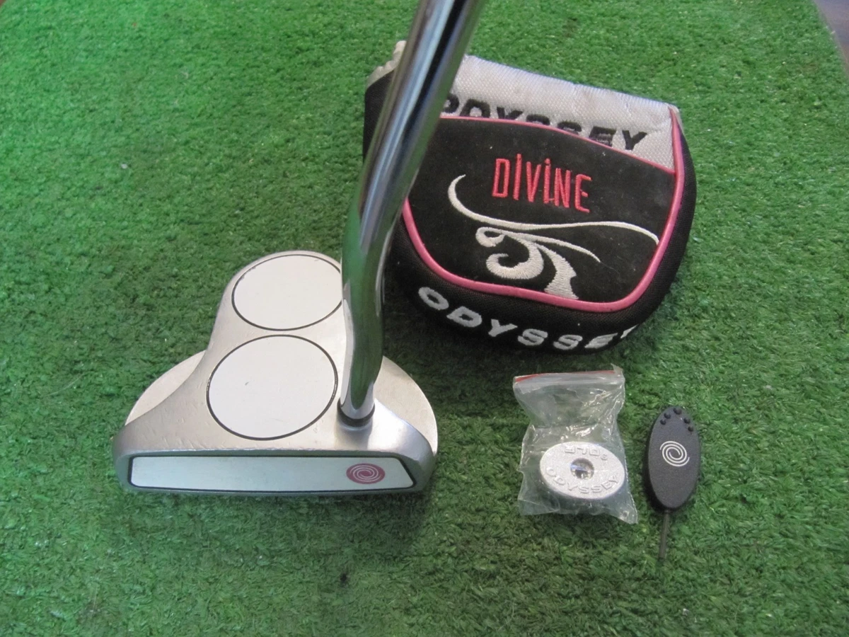 Odyssey Divine Line 2-Ball Putter – Femme, Main Droite, 34 Pouces, Tige Acier, Besoin Grip