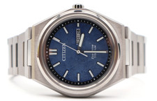 Citizen Zenshin Three-hand Blue Dial 39mm AW0130-85L Free Shipping