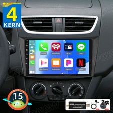 DAB+ 64GB Android 15 Autoradio GPS Navi CarPlay Für Suzuki Swift IV FZ 2010-2016