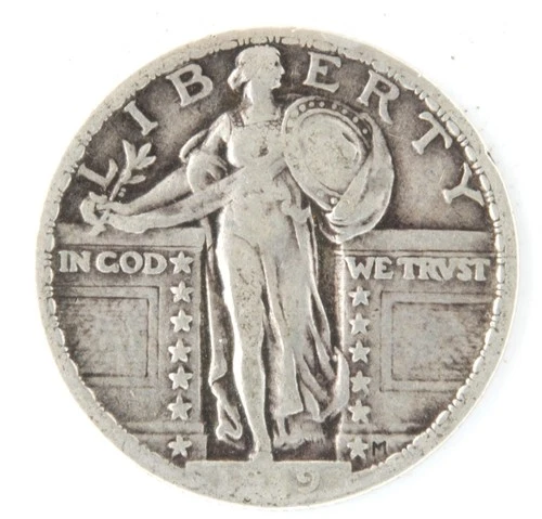 United States 1919 Standing Liberty Quarter 90% Silver Philadelphia Mint Coin