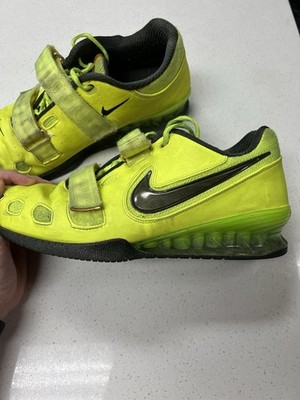 Nike Romaleos 2 Men s Weightlifting Shoes Yellow/Black Low Top Strap