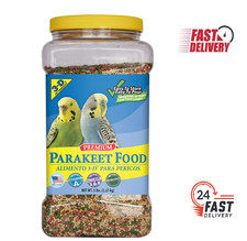 3-D Pet Products Premium Parakeet Food, 5.0 lb. Stay Fresh Jar