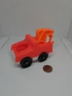 Vintage Fisher Price little people red/orange Tow Truck