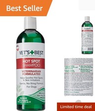 Hot Spot Dog Shampoo, Natural Itch Relief for Dogs with Dry Skin, Rash, Scrat...