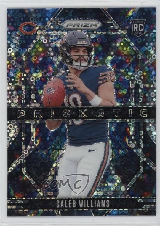 2024 Panini Prizm Prizmatic No Huddle Prizm Caleb Williams #1 Rookie RC 3s8