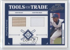 2004 Playoff Absolute Memorabilia Blue Combo Materials 95/250 Angel Berroa 3v3
