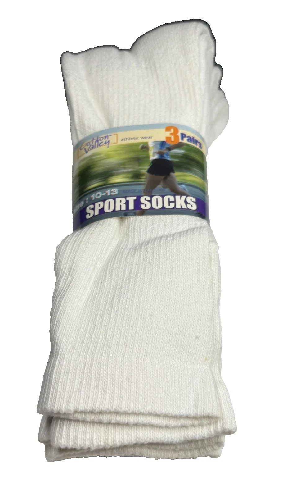 Cotton Valley Athletic Wear 3 Pairs Sport Socks Size 10-13 NEW With Tags * SEE
Opens in a new window