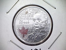 2012 Canada Unc.  25 Cent Coin. (Colored Brock)