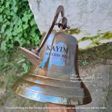Antique Brass Handmade Wall-Mounted Ship Bell 11"Large Nautical Ship's Boat Bell