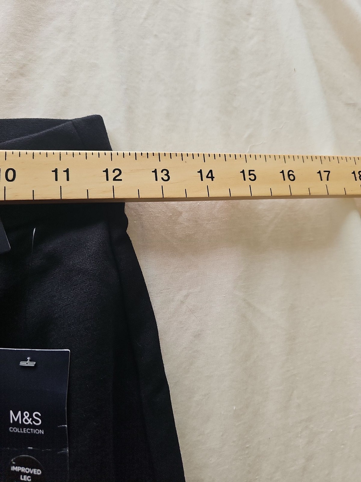M&S Collection Black High Rise Wide Leg Trousers NWT 6s R800 image 5