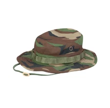 Propper Woodland Camo 100% Cotton Ripstop Boonie Hats Size 7 1/2