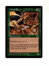 MTG Muscle Sliver SP/NM-  Tempest Magic the Gathering ~ Free Shipping ~