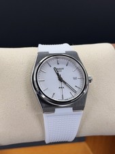 TISSOT PRX QUARTZ WHITE DIAL RUBBER STRAP MEN'S WATCH T137.410.17.011.00