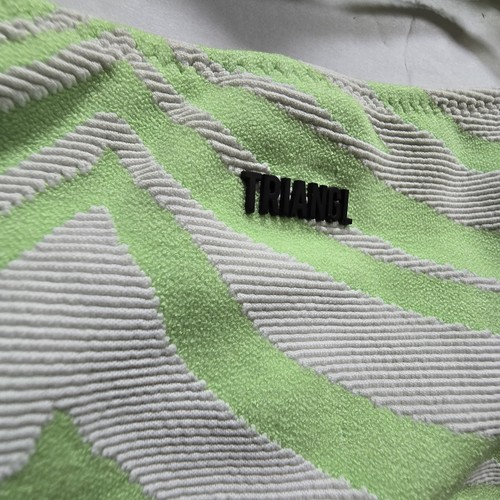 Triangl Zebra 2pc Bikini Women MED Green Swim Suit Bathing Luxury Designer Beach - Picture 11 of 12