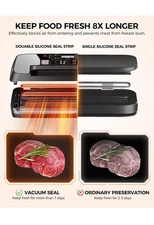 Commercial fully automatic 95 kPa vacuum sealing machine with cutting