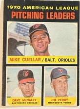 1971 O-Pee-Chee - AL Pitching Leaders - #69