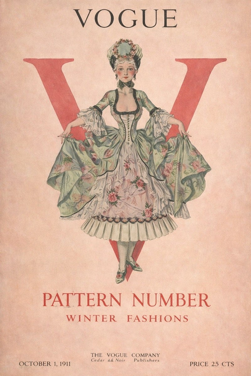 Vogue (1911) Vintage Fashion Poster - 16x24” Early 20th Century
