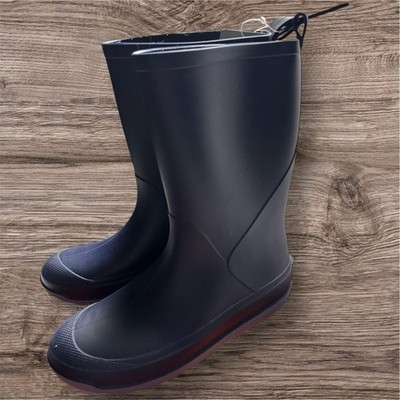 Cat and Jacks Andy Girls Or Boys Rubber Rain Snow Mud Boots Blue Size 3