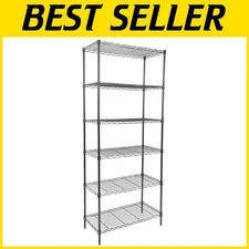 6 Tier Storage Shelves, Heavy Duty with Wheels, 40