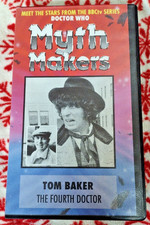 DOCTOR WHO TOM BAKER MYTHMAKERS  #17 VHS TAPE INTERVIEW RARE PLAYS GREAT!!