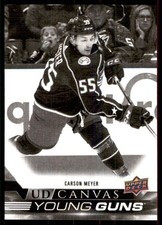 2022-23 UPPER DECK UD CANVAS YOUNG GUNS BLACK WHITE CARSON MEYER ROOKIE COLUMBUS