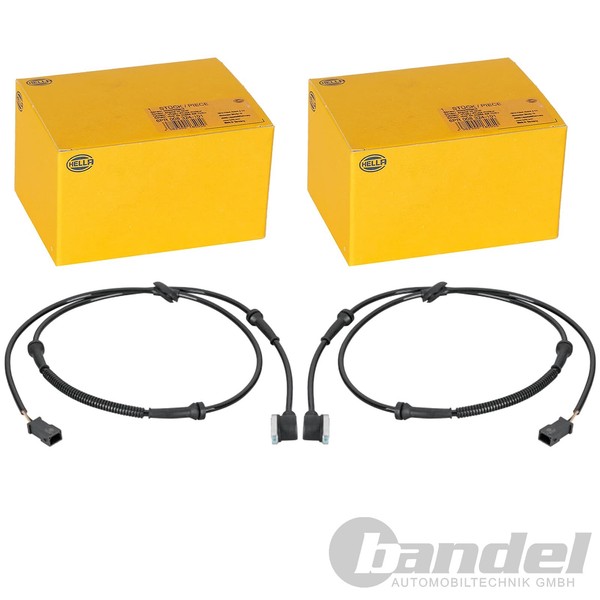 2X Hella ABS-SENSOREN Raddrehzahl Hinten Beidseitig Passend FÜR Audi A4-image