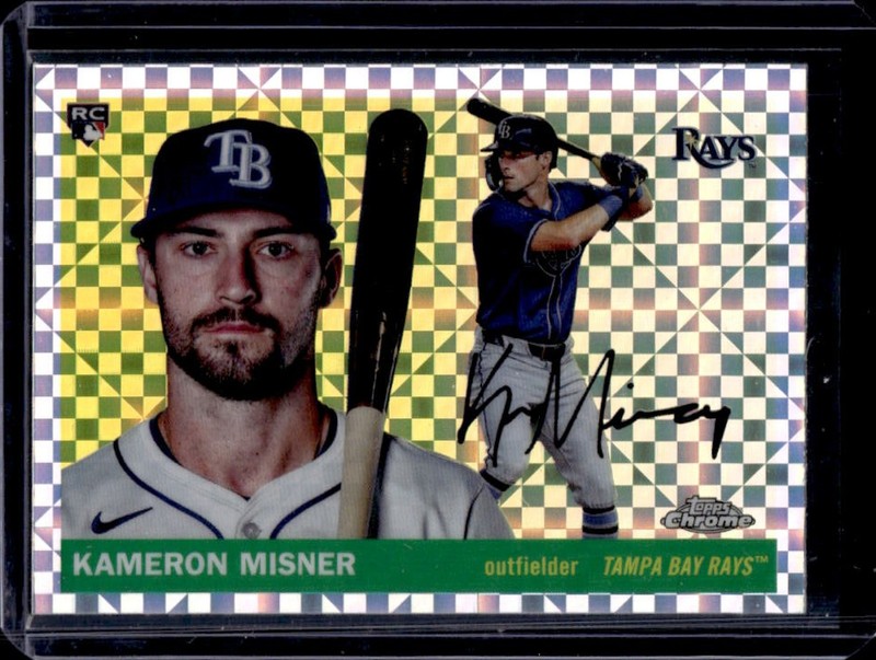 2025 Topps Chrome Platinum Kameron Misner RC X-Fractor Rookie #215 Rays