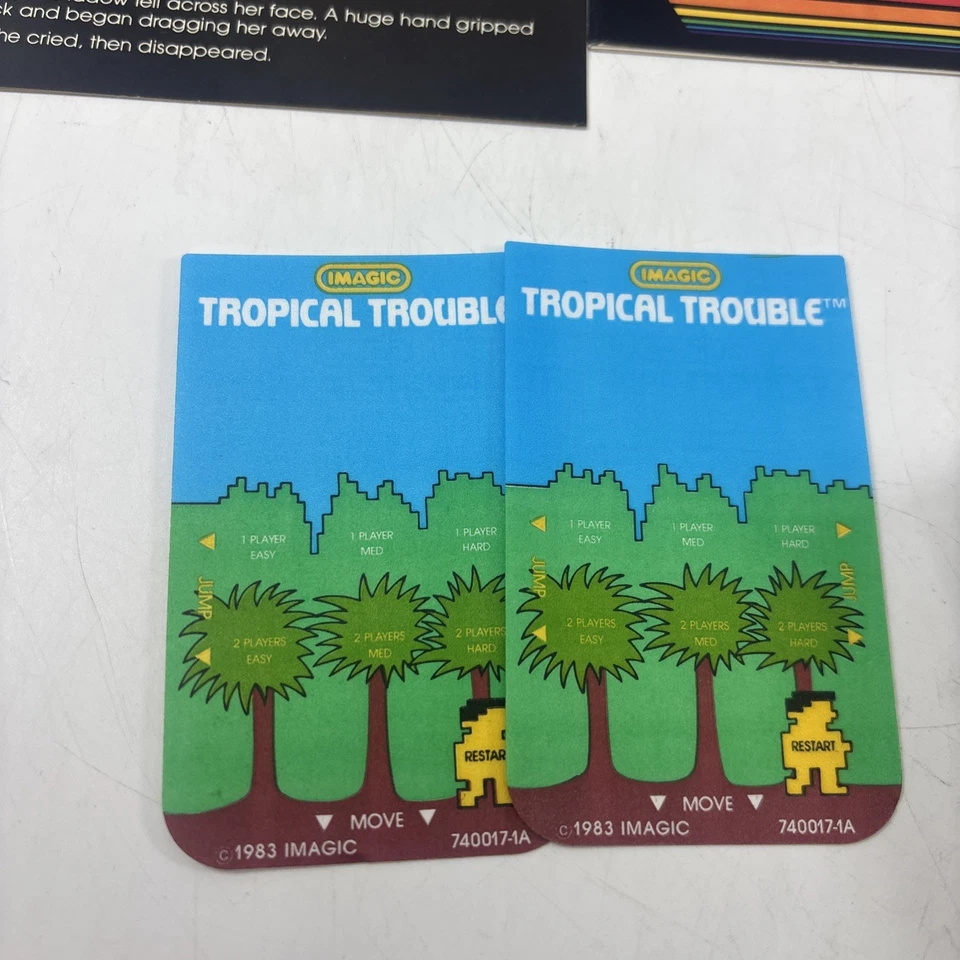 Видеоигра ROPICAL PROBLEM Intellivision 1983 в комплекте в коробке - Изображение 4 из 4