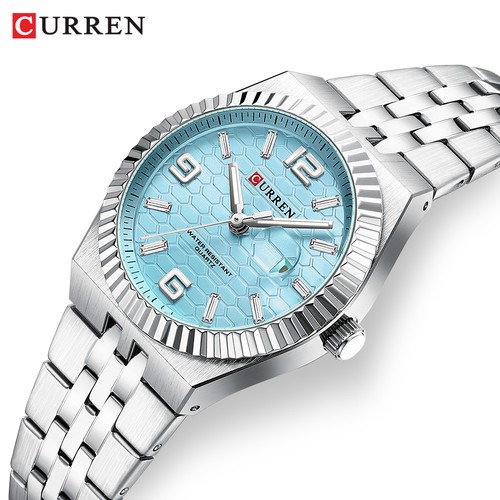 CURREN Women Quartz Watch Steel Luminous Weekdate Wristwatch for Lovers Watches - Picture 2 of 31