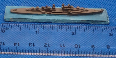 Vtg Superior Models Inc. 1:2400 Waterline Pewter Model of USS CL AA Atlanta 1942