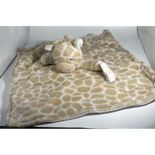 Carter's Baby Unisex OS Security Blanket Tan Giraffe Spotted Plush Lovey Lovie