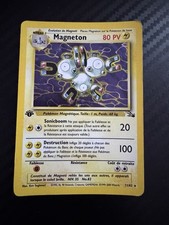 MAGNETON HOLO - POKÉMON 11/62 FOSSILE ÉDITION 1 FR