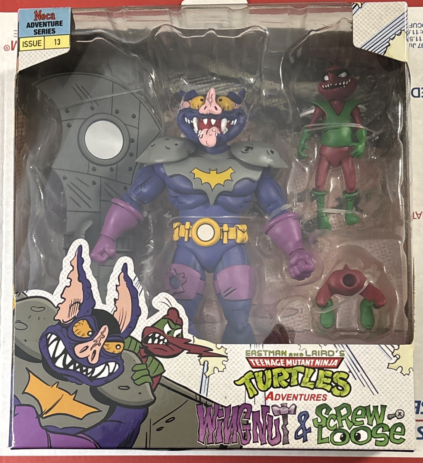 NECA Teenager Mutant Ninja Turtles (Archie Comics) Wingnut & Screwloose Figures