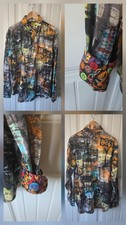 Robert Graham Men Button Cuff Shirt Extremely Rare XL Urban Streetwear Wanted