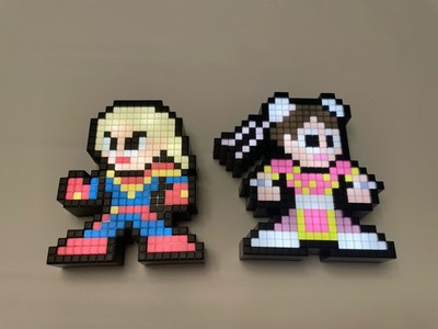 PDP Pixel Pals Marvel vs. Capcom Infinite Captain Marvel vs. Chun Li Collectible