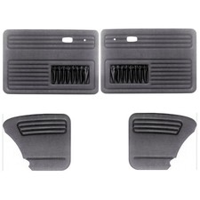 Empi 4854 Black 4-piece Door Panel Kit With Pockets For Vw Air Cooled Bug 65-77 Empi 4854 Black 4-piece Door Panel Kit With Pockets For Vw Air Cooled Bug 65-77