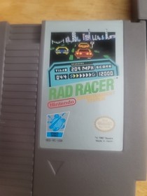 5 NES GAME LOT - Excitebike, Rad Racer, Jordan Vs Bird, 10 Yard Fight, Tennis