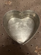 Vintage 9” Heart Spring Cake Pan Stainless Steel 3” Deep Perfect for Cheesecake