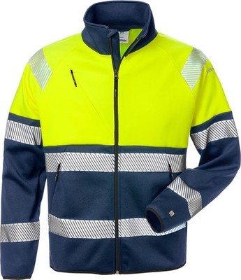 Fristads Warnschutz-Jacke High Vis Sweatjacke, Kl. 1 4517 SSL Warnschutz-Gelb/Ma
