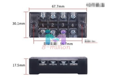 1 PCS NEW CHINT TB Wiring Terminal TB-2504 25A   #vn