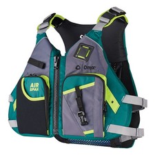 Onyx Outdoor Airspan Angler Life Jacket, XL/2XL, Green, USCG Approved