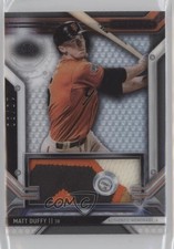 2016 Topps Strata Clearly Authentic Relics Black 10/50 Matt Duffy #CAR-MD 0b0