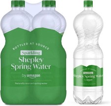 by Amazon Sparkling Spring Water, 4 x 2L