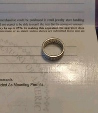 14K White Gold Round Diamond Eternity Band 2 Carat Ring