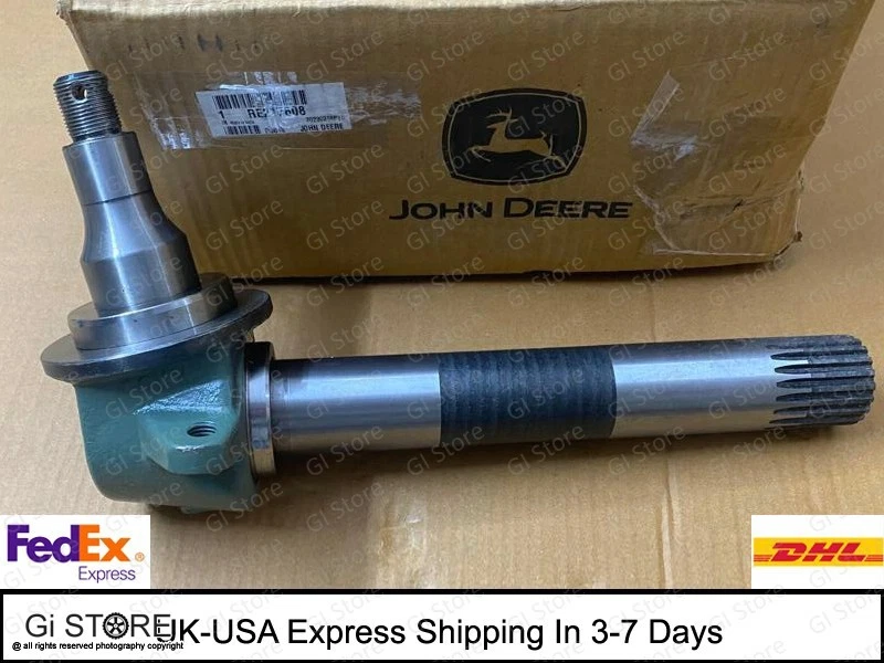 RE217608 KNUCKLE AND KING PIN ASSY Left-Fits John Deere Tractor 