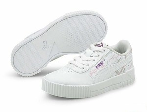 Puma Shoes Pretty Girl Marble Glitter 375090 01 White 29 to 34 NEW | eBay