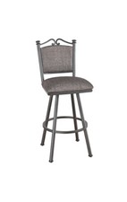 Tempo Furniture Sonoma Swivel Barstool Bar Stool w/ Back (Custom-Made in USA)