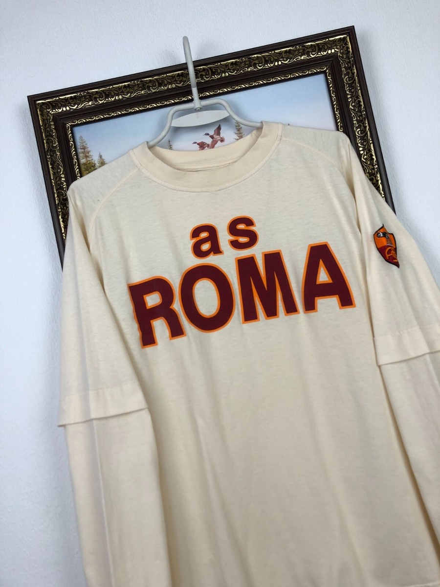 Vintage Kappa AS Roma Football Shirt Long Sleeve Jersey Jacket
