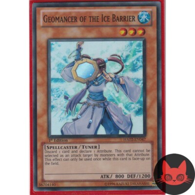 Yugioh Geomant der Eisbarriere HA02-DE047 Super Rare 1. Auflage NM
